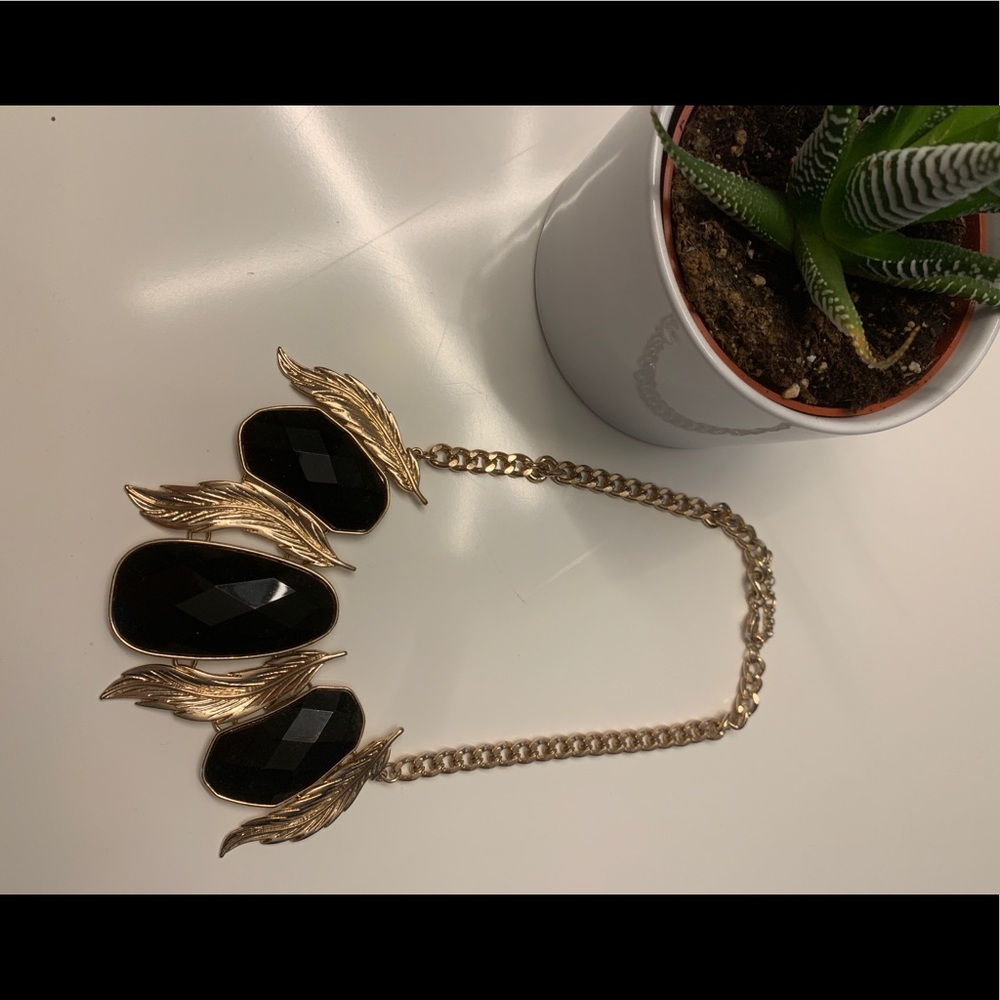 Black & gold necklace